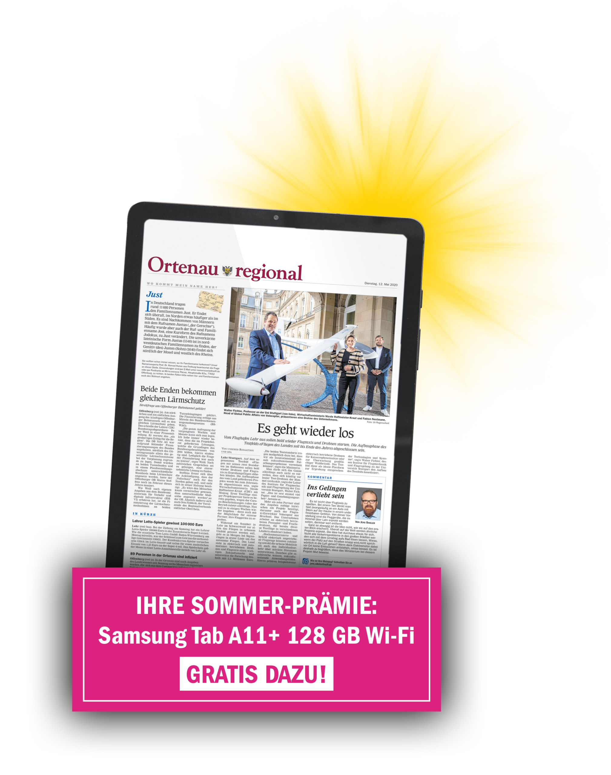 Ihre Sommer Prämie: Samsung Tab A11+ 128 GB Wi-Fi.